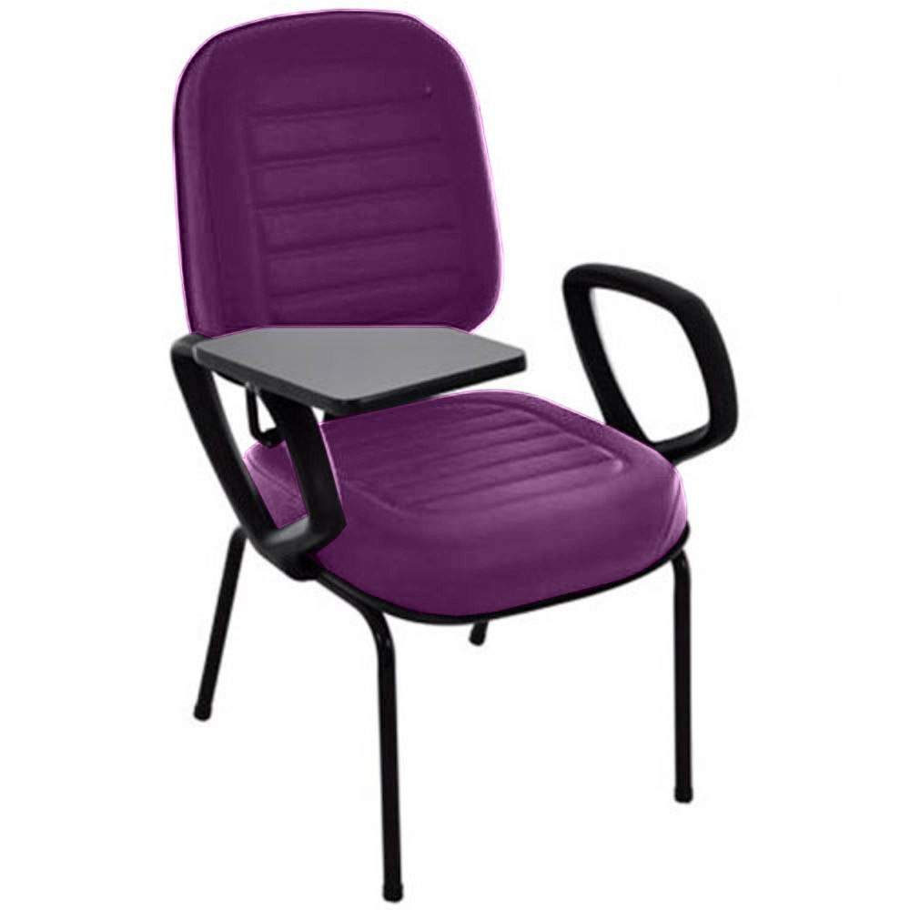 Cadeira Escolar Universitária para Escolas e Faculdades Gomada Linha Blenda Roxo