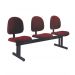 Cadeira Executiva em longarina com 3 lugares Linha Office