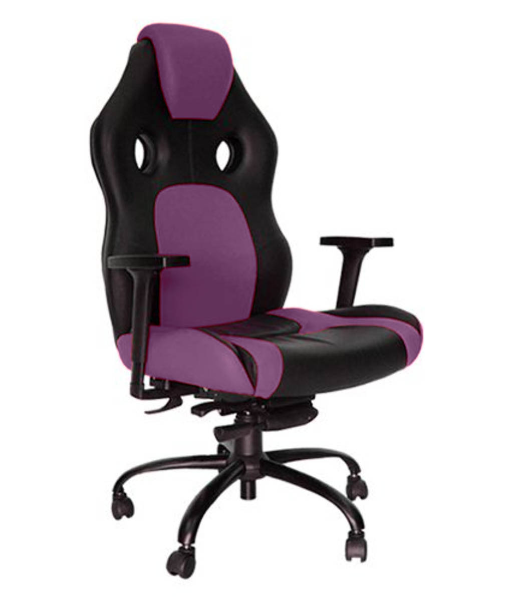 Cadeira Gamer Para Escritório Linha Gamer Racing Cor Roxo