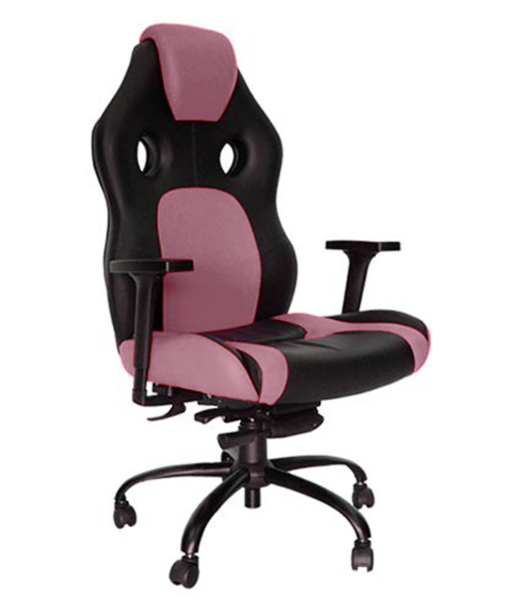 Cadeira Gamer Para Escritório Linha Gamer Racing Rosa
