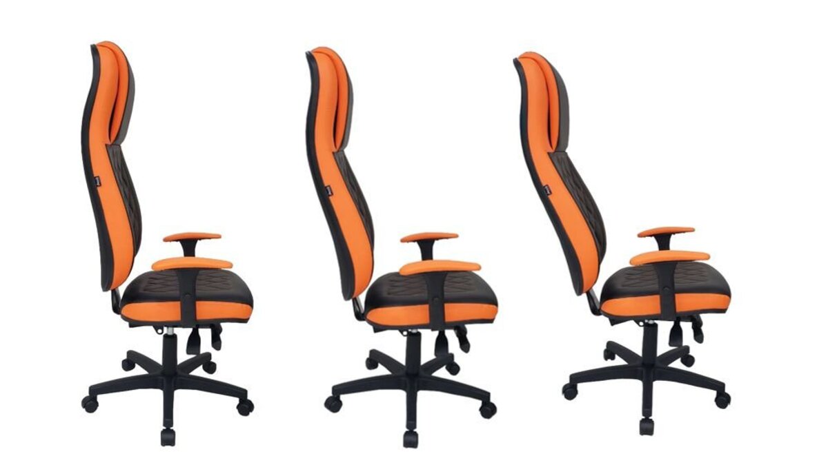 Cadeira Gamer Para Home Office Linha Gamer Blenda Laranja
