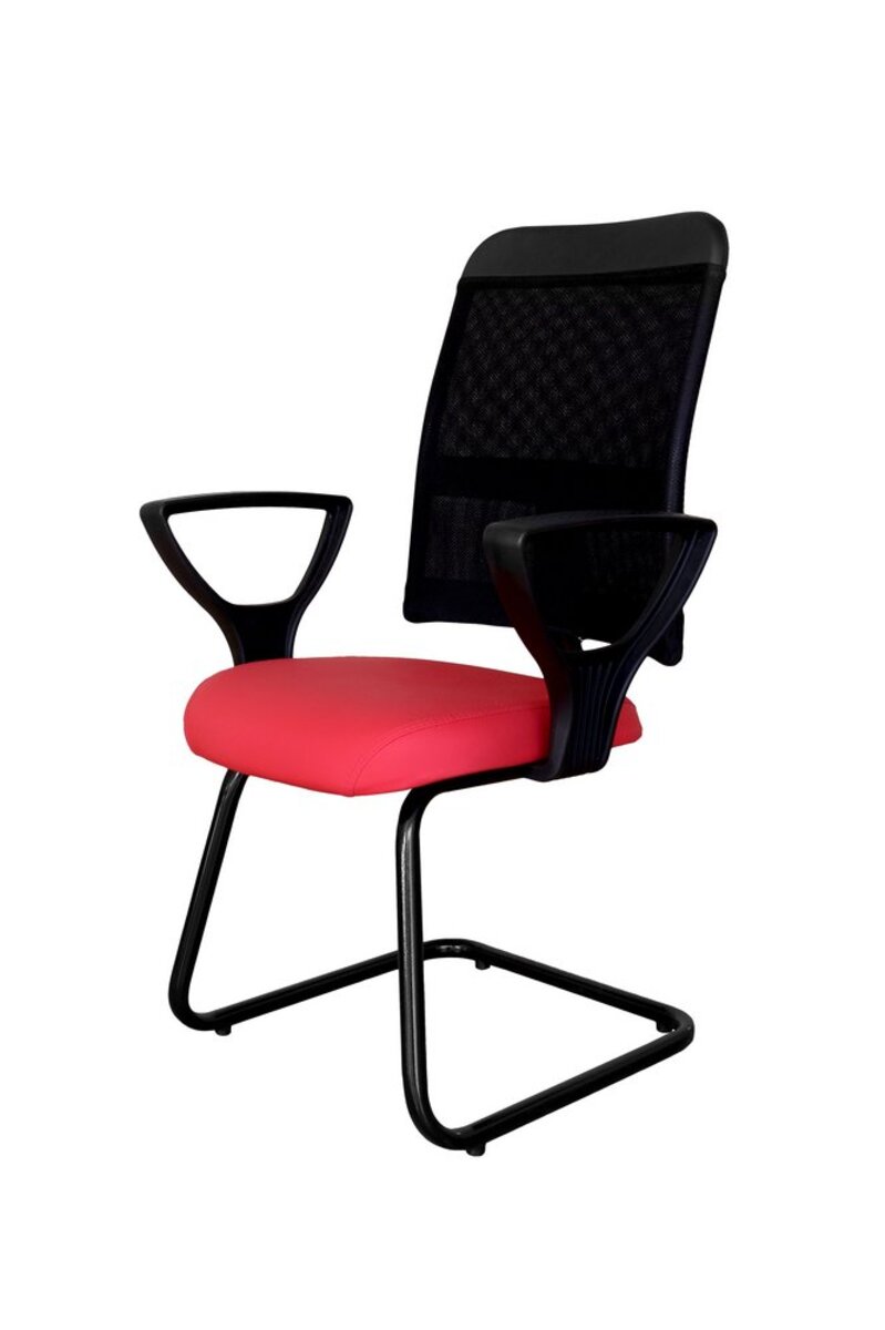 Cadeira Para Escritório E Home Office Linha Conti Vermelho