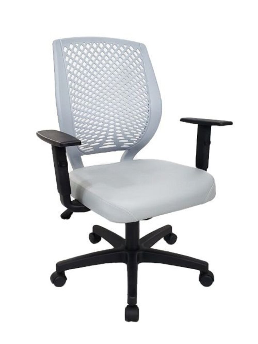 Cadeira Para Escritório E Home Office Linha Ricci Cinza