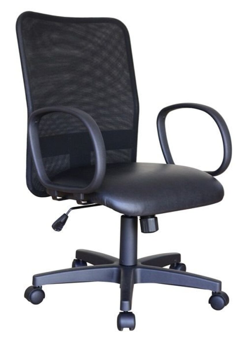 Cadeira Para Escritório Encosto Em Tela Mesh Peruggia Preto