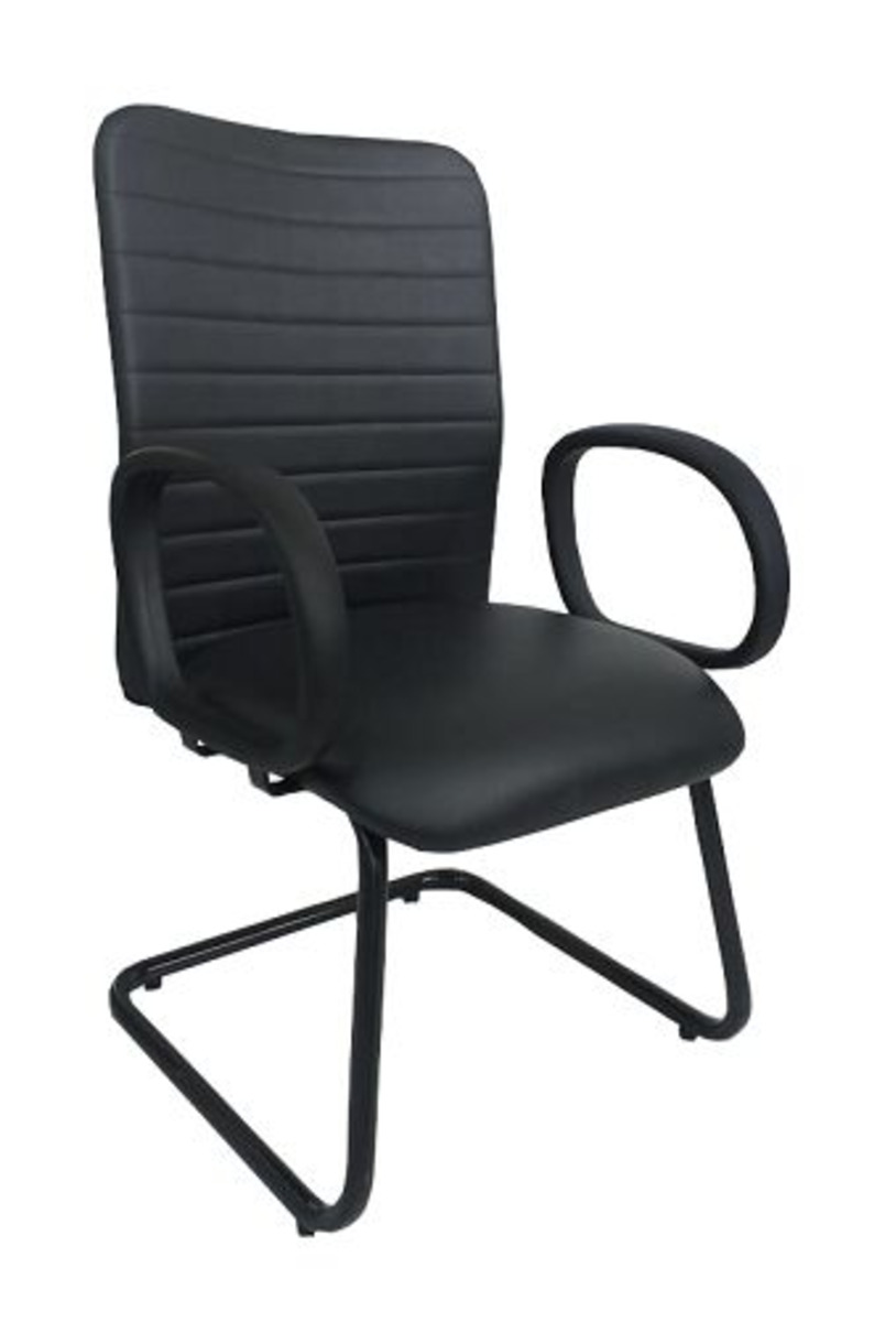 Cadeira Para Sala De Reunião Com Tela Mesh Livorno Preto