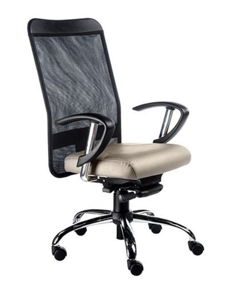 Cadeira Presidente Base Cromada Linha Tela Mesh