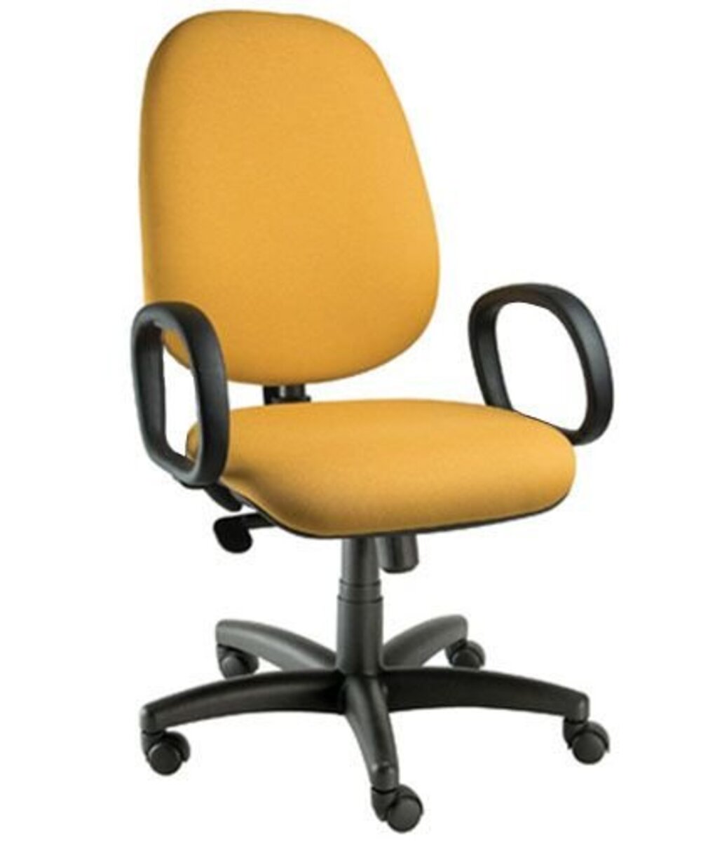 Cadeira Presidente Para Escritório Linha Confort Amarelo