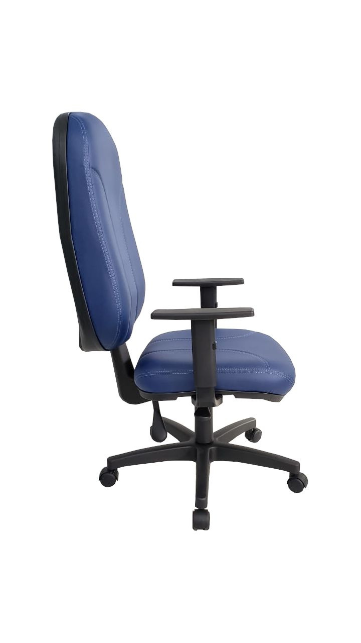 Cadeira Presidente Para Escritório Linha Parma Azul