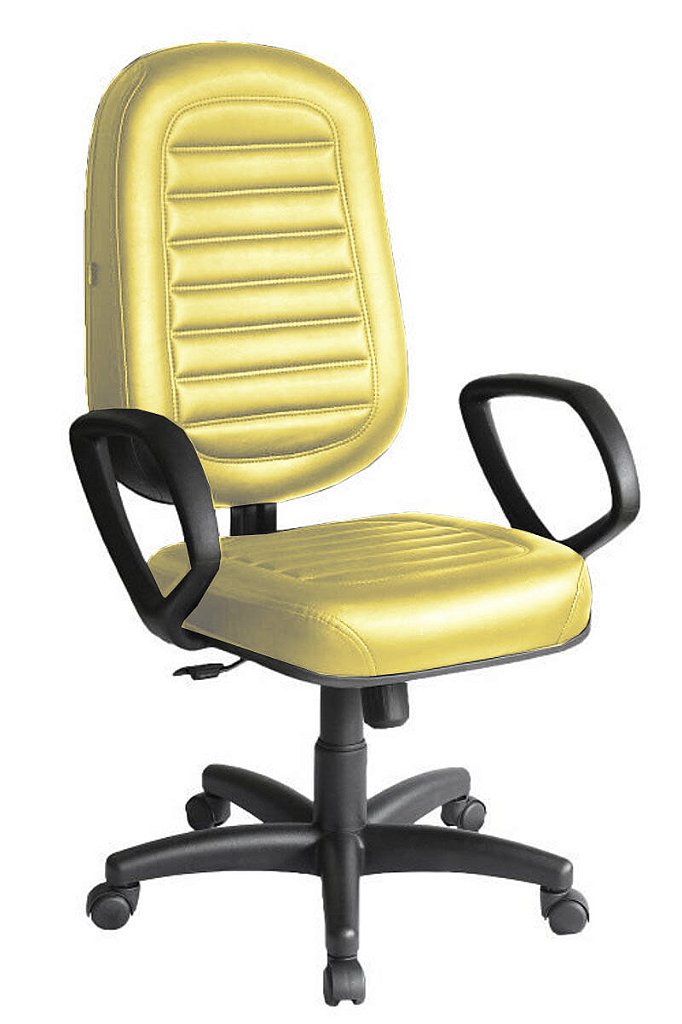 Cadeira Presidente para Escritório Linha Blenda Amarelo