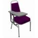 Cadeira Universitária Empilhável Linha Hotel Plus Roxo
