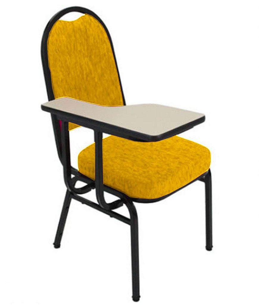 Cadeira Universitária para Auditório Linha Hotel Amarelo