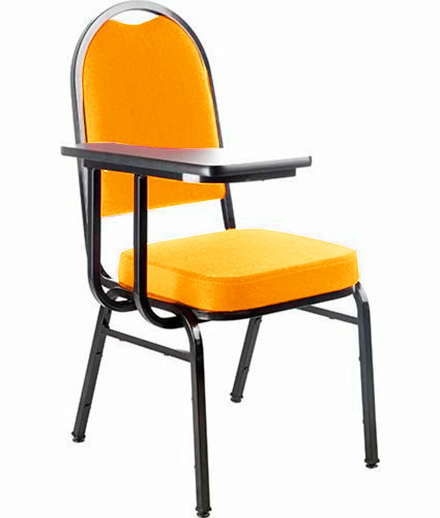Cadeira Universitária para Auditório Linha Hotel Laranja