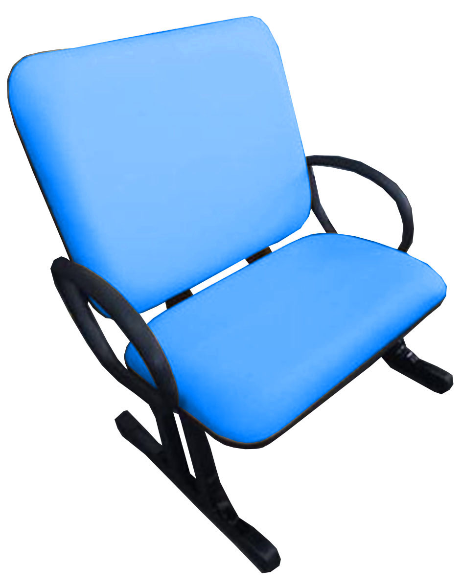 Cadeira de Escritório Linha Genova Suporta até 250kg Azul
