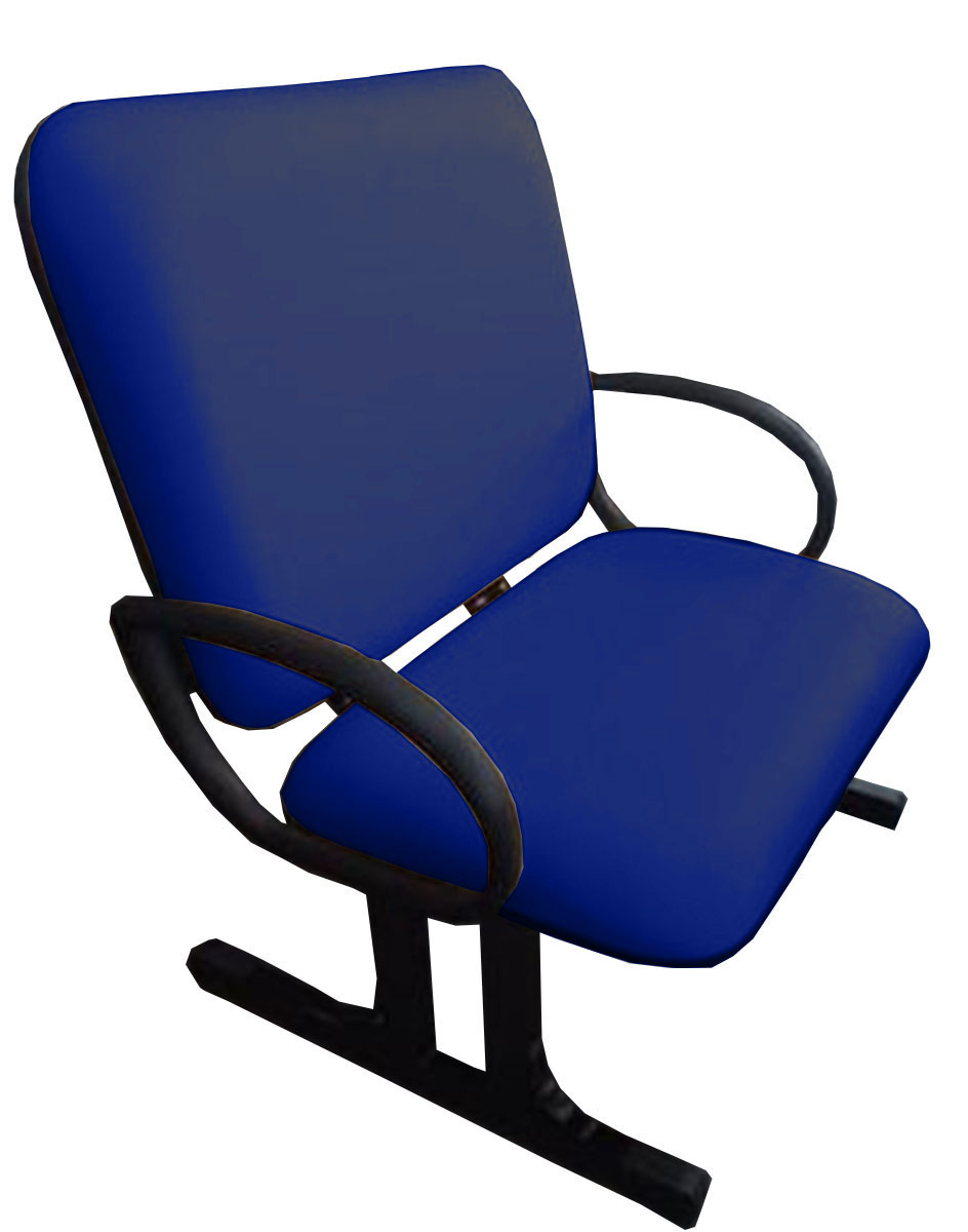 Cadeira de Escritório Linha Messina Suporta até 250kg Azul