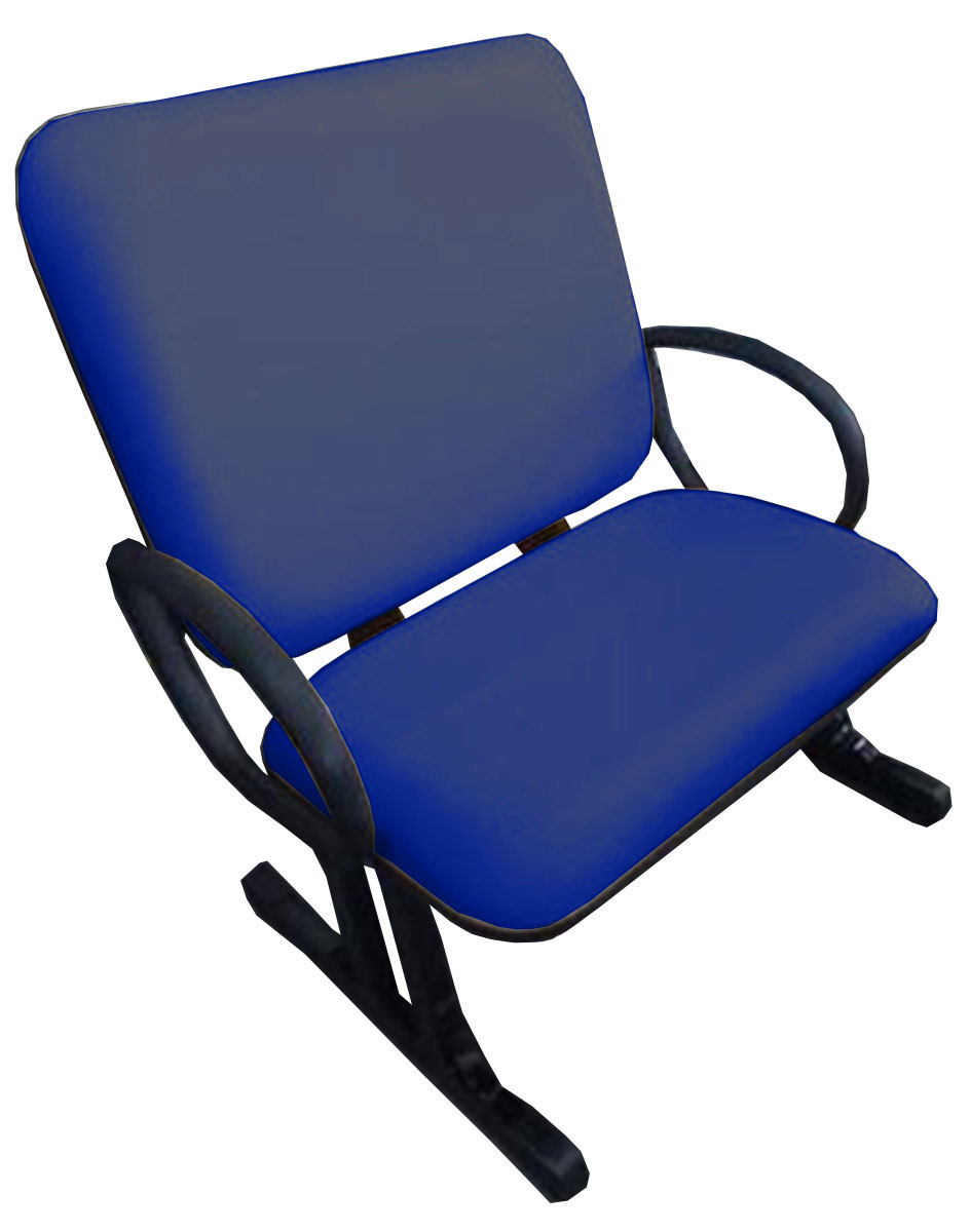 Cadeira de Escritório Linha Messina Suporta até 250kg Azul