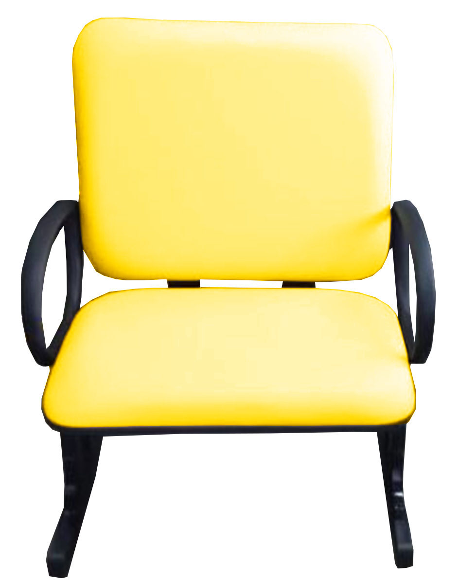 Cadeira de Escritório Linha Palermo Suporta até 250kg Amarelo