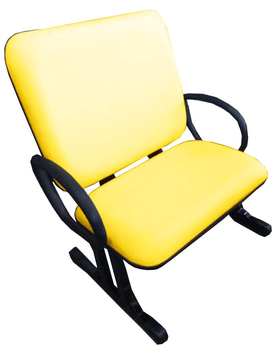 Cadeira de Escritório Linha Palermo Suporta até 250kg Amarelo