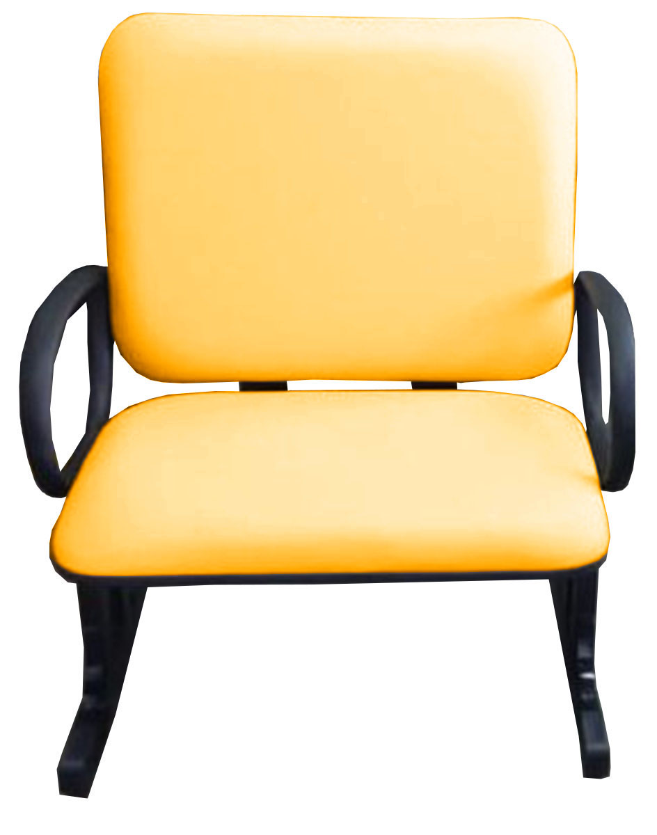 Cadeira de Escritório Linha Palermo Suporta até 250kg Amarelo