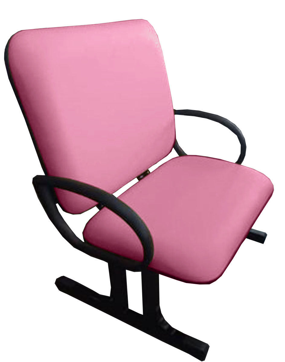 Cadeira de Escritório Linha Plus Size Suporta até 250kg Rosa