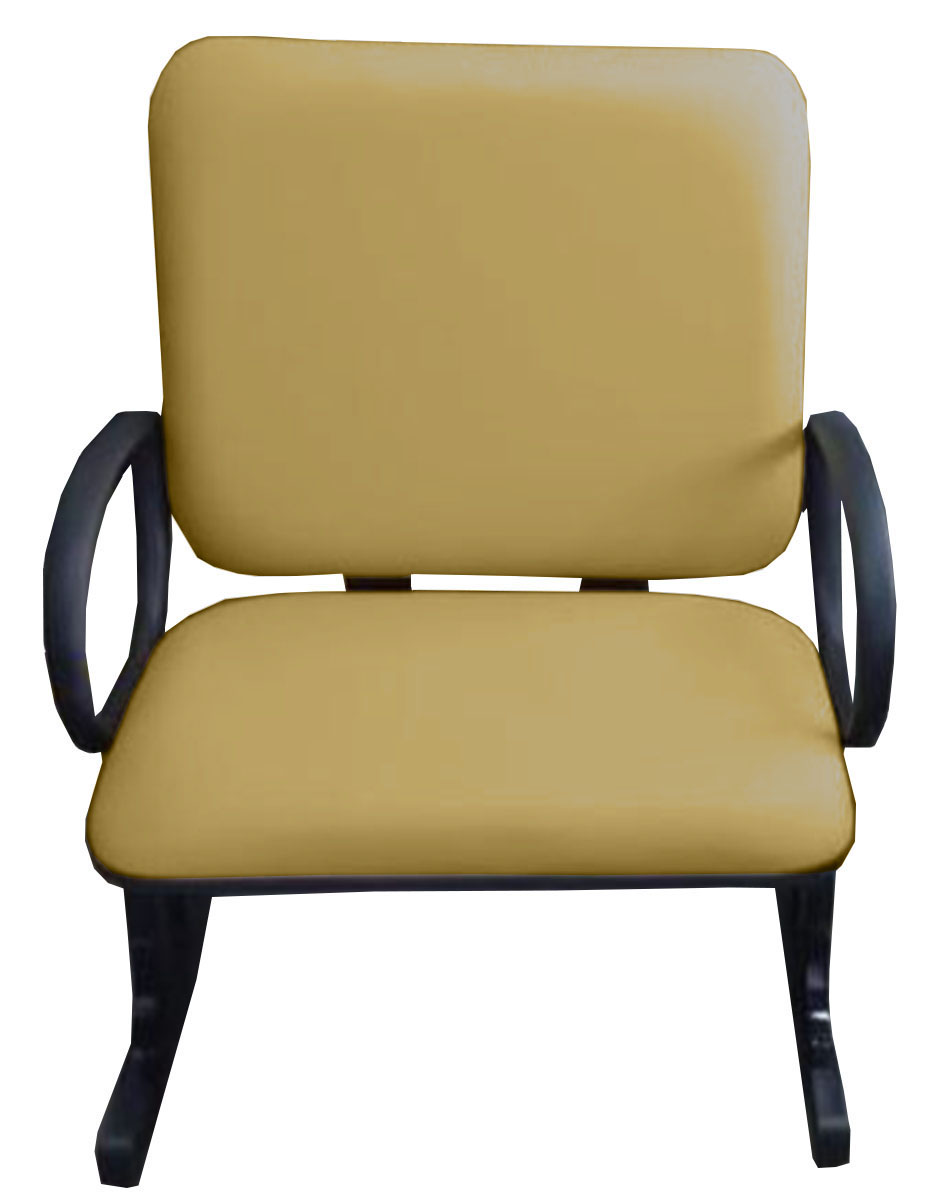 Cadeira de Escritório Linha Turim Suporta até 250kg Amarelo