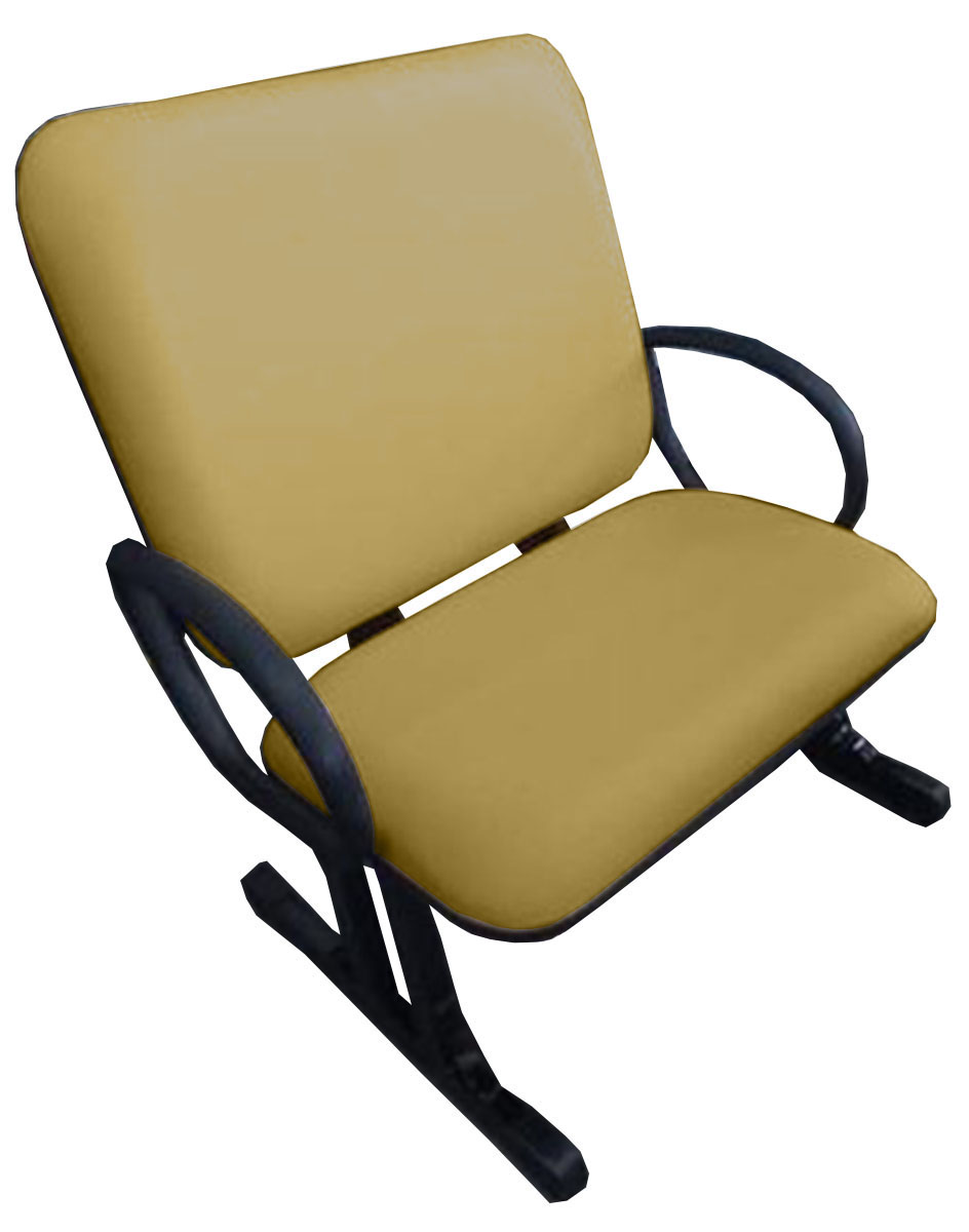 Cadeira de Escritório Linha Turim Suporta até 250kg Amarelo