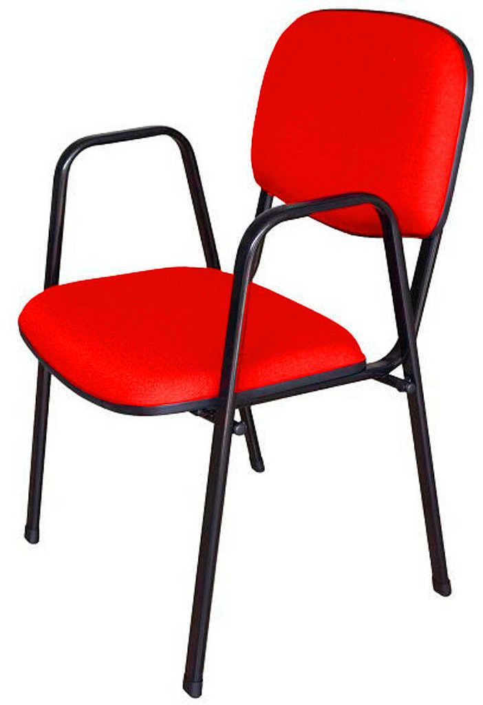 Cadeira para Auditórios Linha Hotel Auditório Vermelho