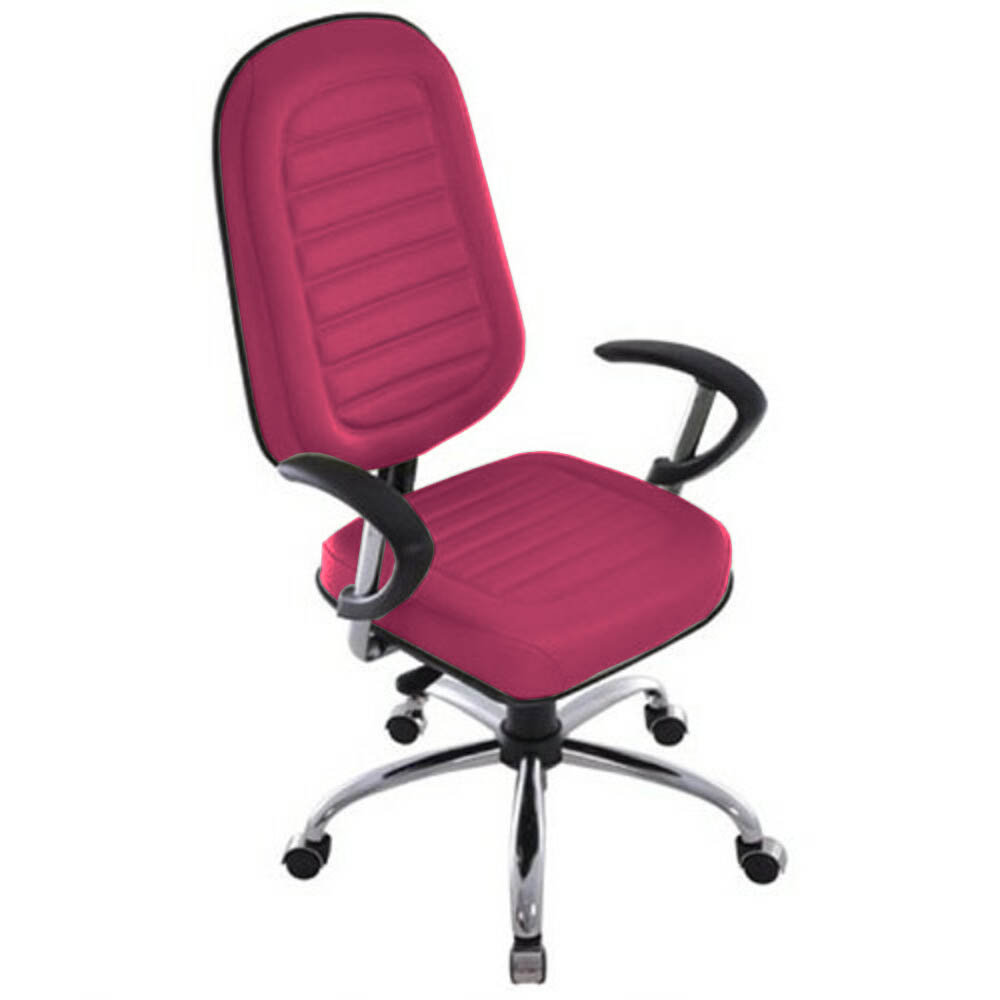 Cadeira para Escritório Presidente Gomada Linha Blenda Rosa