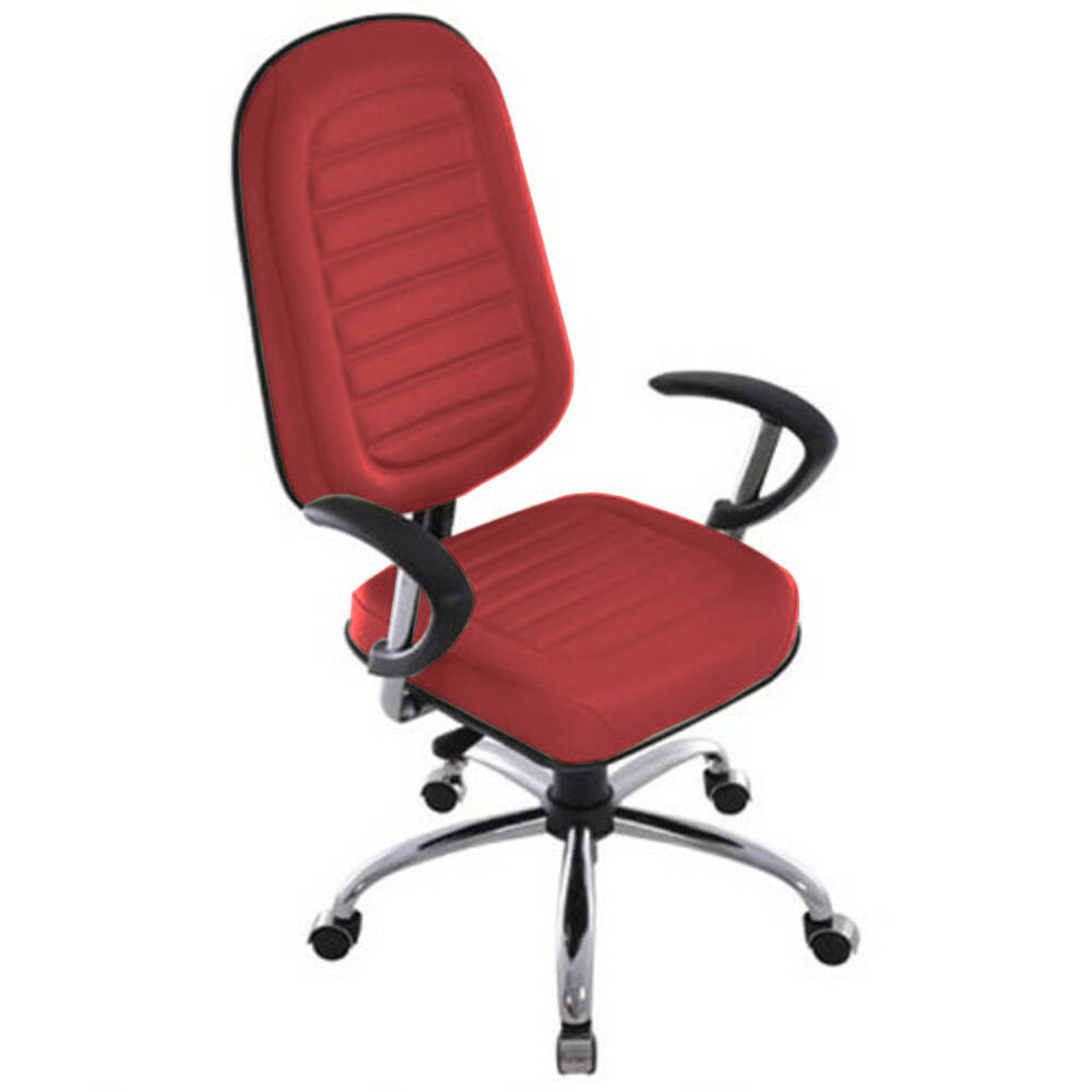 Cadeira para Escritório Presidente Gomada Linha Blenda Vermelho