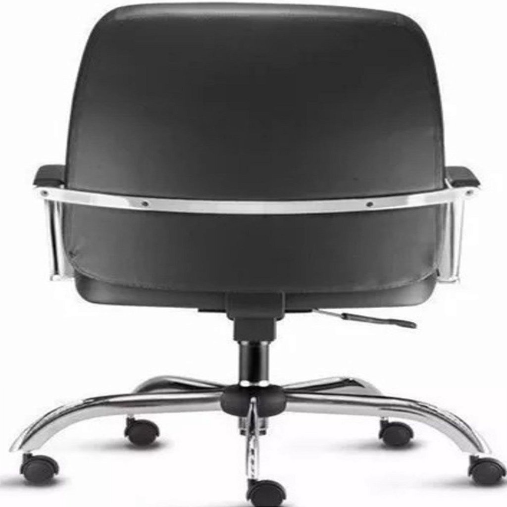 Cadeira para Escritório para Obesos até 200KG Cromada Preto