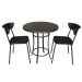 Kit Café Bar 1 Mesa E 2 Banquetas Linha Smart Preto