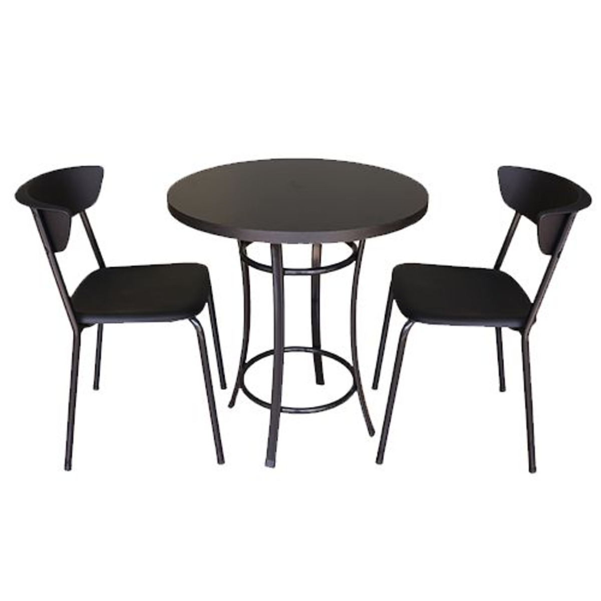 Kit Café Bar 1 Mesa E 2 Banquetas Linha Smart Preto