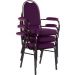 Kit com 3 Cadeiras para Auditório Linha Hotel Roxo