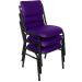 Kit com 3 Cadeiras para Auditórios Linha Hotel Smart Roxo