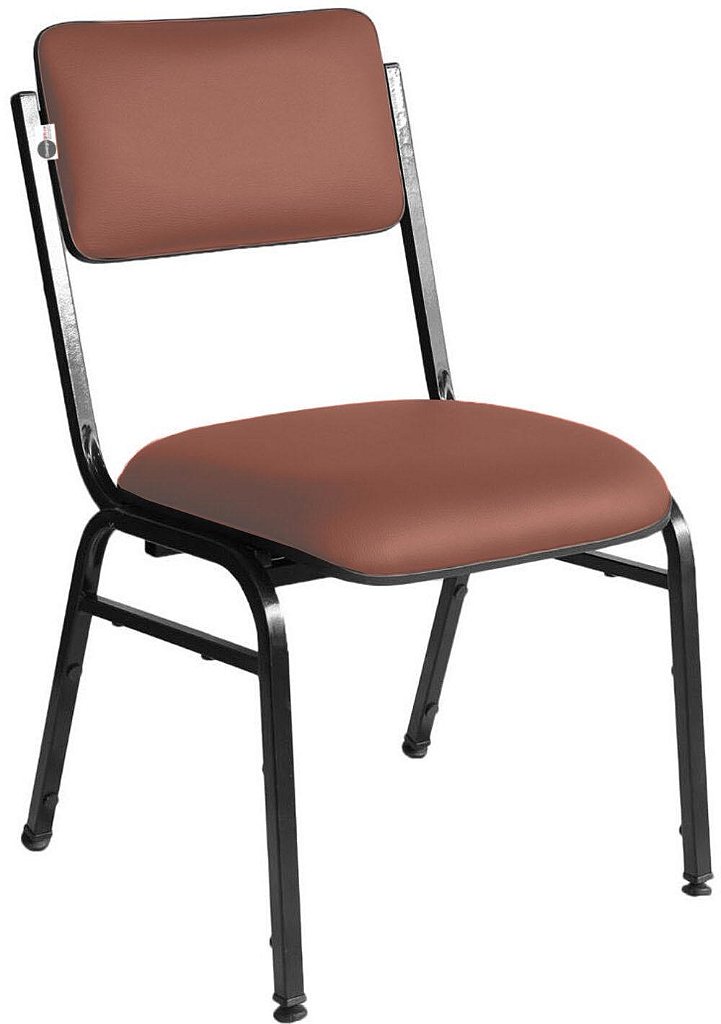 Kit com 3 Cadeiras para Auditórios Linha Hotel Smart Vermelho