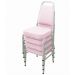 Kit com 4 Cadeiras Empilháveis Linha Hotel Plus Rosa