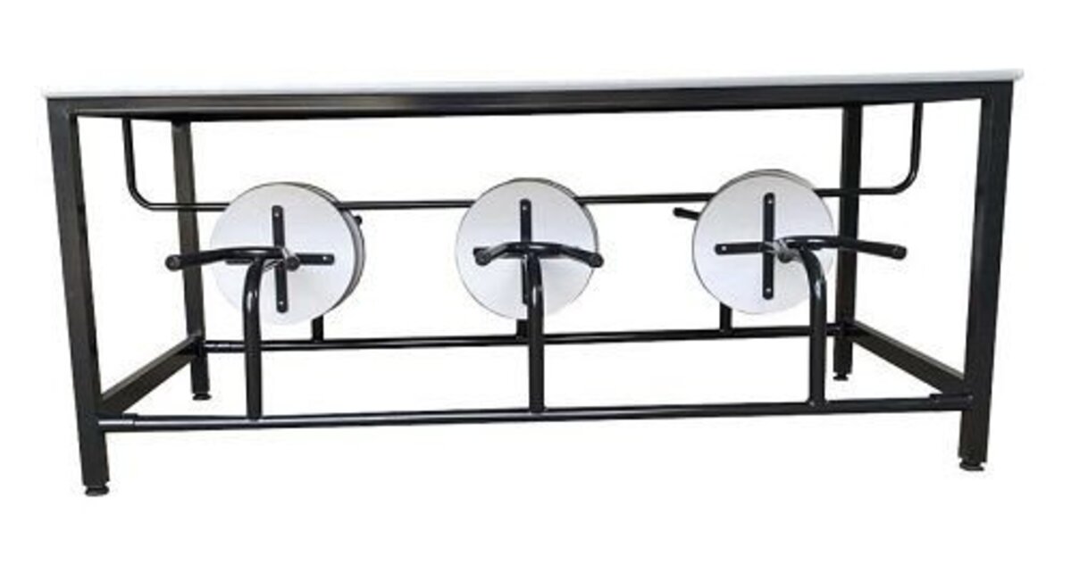 Mesa 06 Lugares Linha Romana Cinza