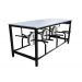 Mesa 06 Lugares Linha Romana Cinza