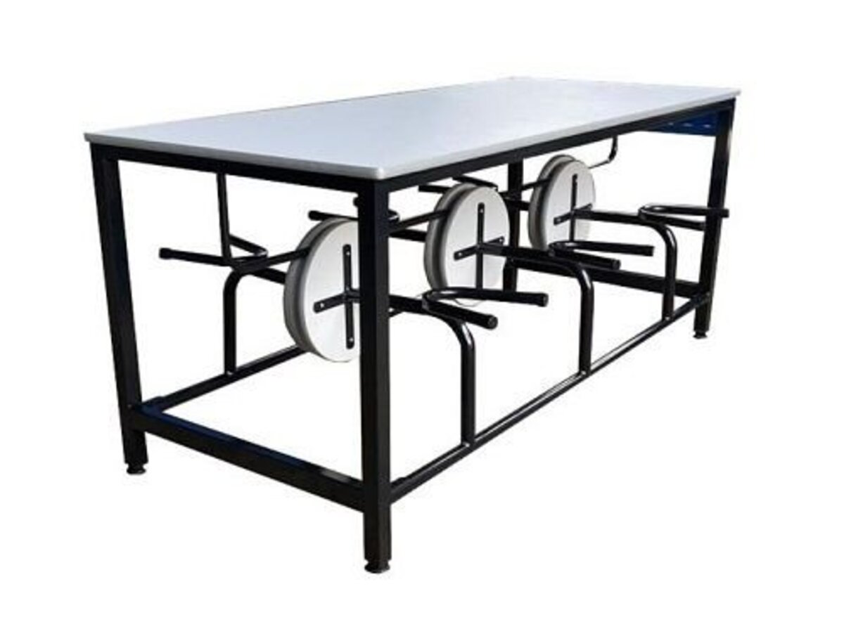 Mesa 06 Lugares Linha Romana Cinza