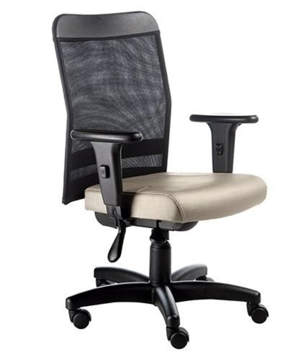Poltrona Digitador com BraÃ§os Linha Tela Mesh