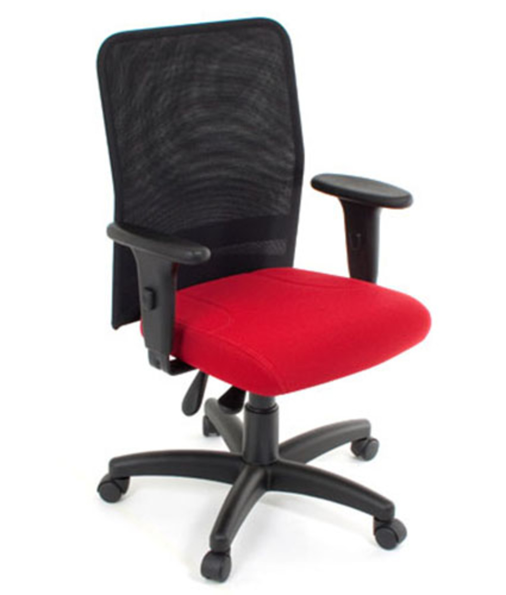 Poltrona Digitador com BraÃ§os Linha Tela Mesh