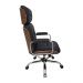 Poltrona Eames Presidente Linha Capa em Madeira Preto Cromada