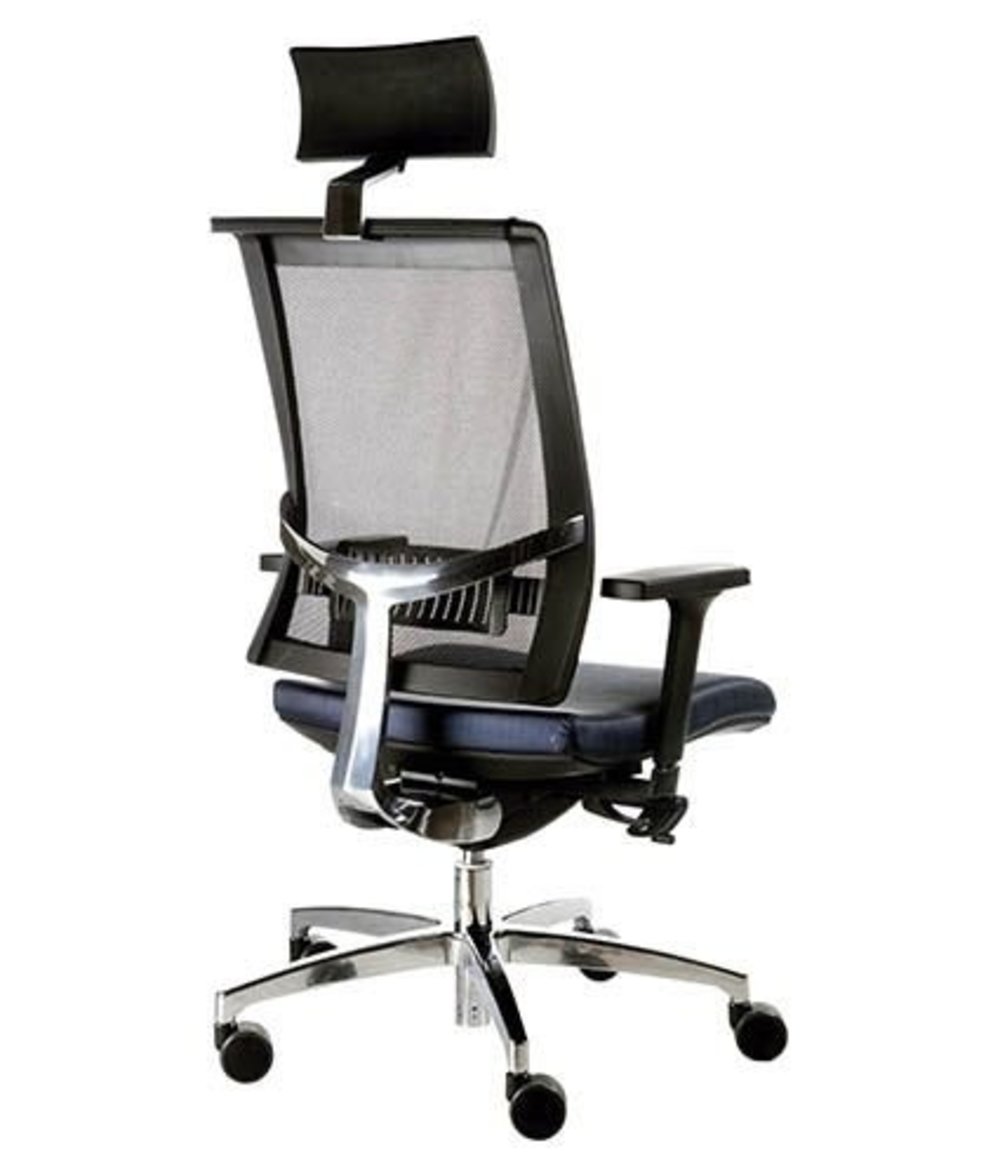 Poltrona Presidente com encosto Tela Mesh Linha Net Design