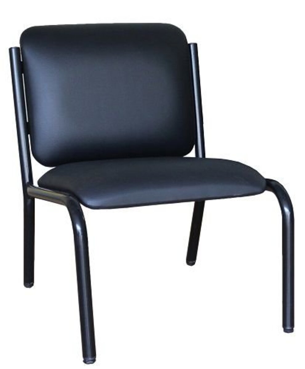 Sofá Para Recepção De Escritório Linha Recepção Plus Preto