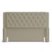 Cabeceira Atena Para Cama Box Queen Size 160cm Capitonê com Frame Veludo Bege - Desk Design