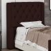 Cabeceira Atena Para Cama Box Solteiro 90cm Capitonê com Frame Sintético Marrom - Desk Design