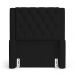 Cabeceira Atena Para Cama Box Solteiro 90cm Capitonê com Frame Sintético Preto - Desk Design
