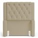 Cabeceira Atena Para Cama Box Solteiro 90cm Capitonê com Frame Suede Bege - Desk Design