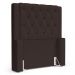 Cabeceira Atena Para Cama Box Solteiro 90cm Capitonê com Frame Suede Marrom - Desk Design