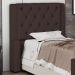 Cabeceira Atena Para Cama Box Solteiro 90cm Capitonê com Frame Suede Marrom - Desk Design
