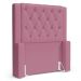 Cabeceira Atena Para Cama Box Solteiro 90cm Capitonê com Frame Suede Rosa - Desk Design